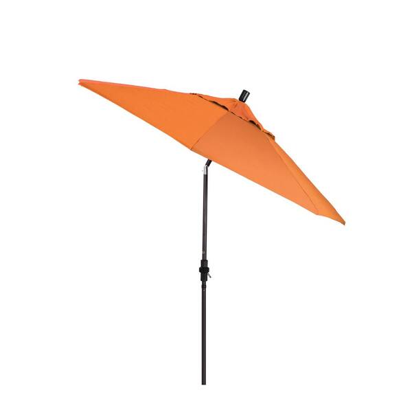 home depot tangerine patio umbrella California 9' Rd Sunbrella Aluminum Umbrella, Crank Lift, Auto Tilt, Bronze Pole, Fabric : Patio, Lawn & Garden even when the sun is not directly overhead Tidoin 10 ft. Steel 3