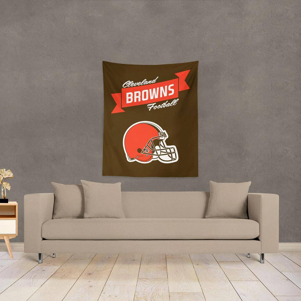 Cleveland Browns Premium Brown and Red Wall Hanging