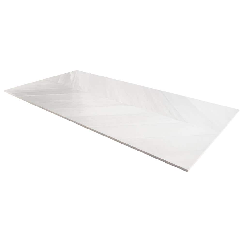 Nord 24" x 48" White Porcelain Stone Look Tile
