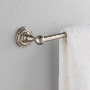 Greenwich 24 in. Towel Bar in SpotShield Brushed Nickel