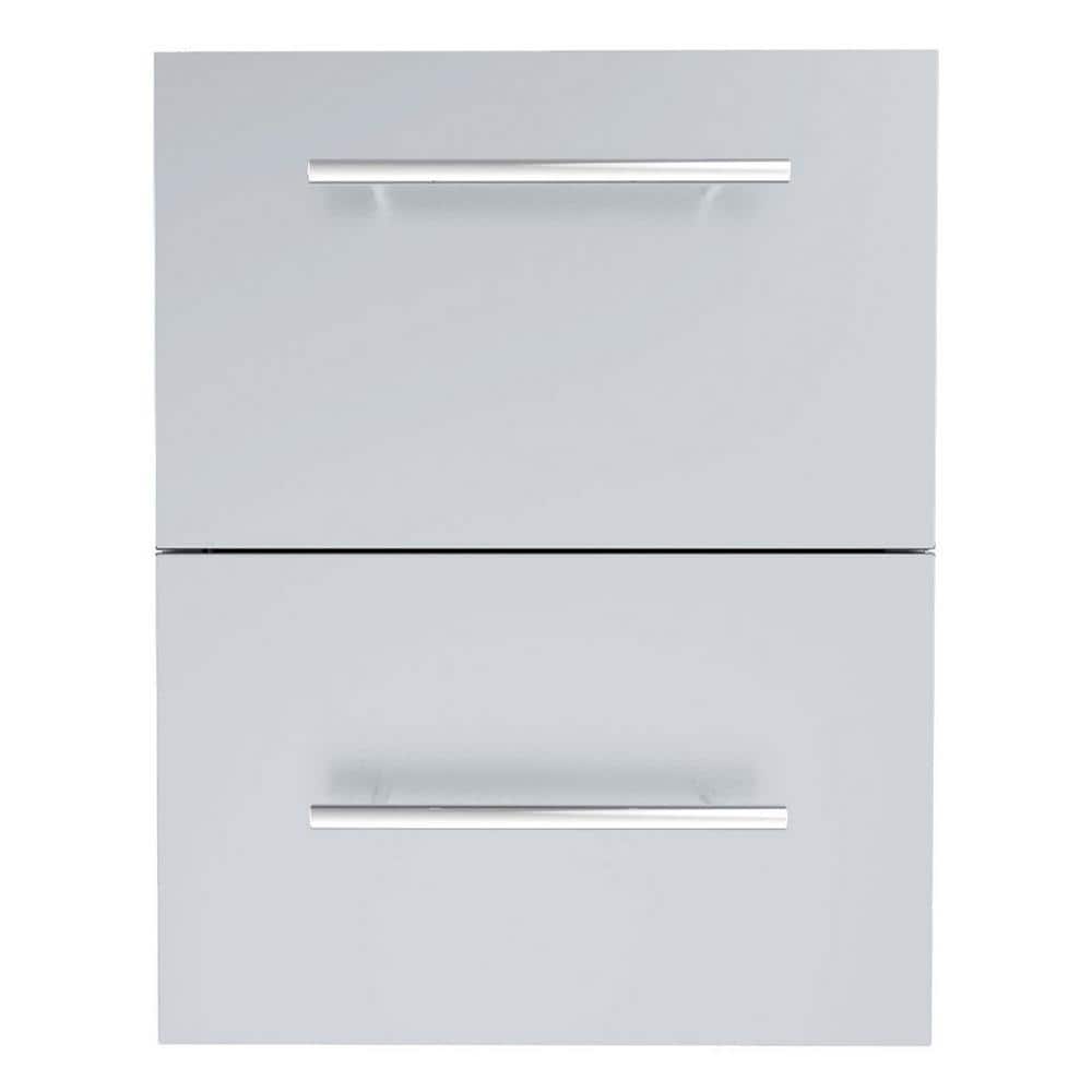 Sunstone Designer Series Raised Style 18 in. 304 Stainless Steel Paper Towel Drawer Combo -  DE-DPCF23