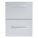 Designer Series Raised Style 18 in. 304 Stainless Steel Paper Towel Drawer Combo