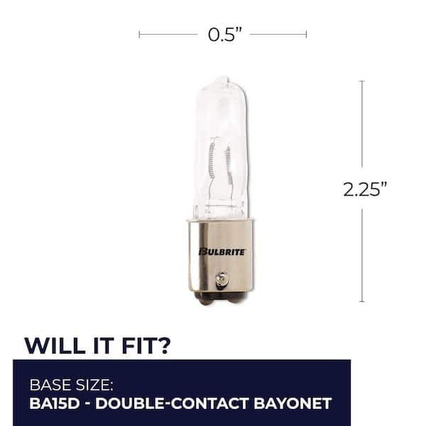 Lot De 10 Ampoules Halogènes B15 42W = 60W - Ampoules Swan Eco Transparentes à Baïonnette