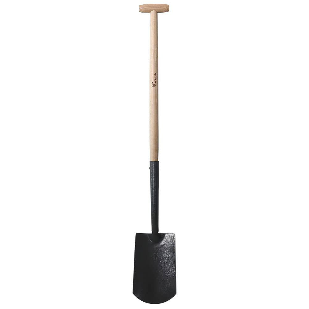 Worth Garden 47 in. Wood Handle Curve Edge Carbon Steel Spade Shovel T589A00 The Home Depot