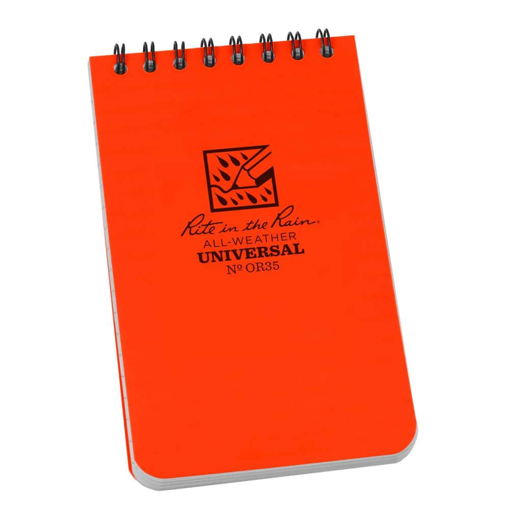 3 in. x 5 in. Top Spiral Weatherproof Notebook, Orange price history on PriceWatchPro