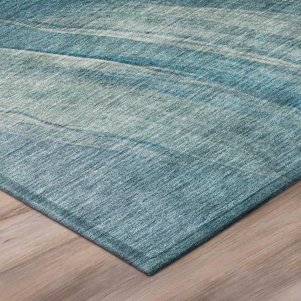 Chantille Machine Washable Indoor/Outdoor Abstract ACN2871 Blue 3 ft. x 5 ft. Area Rug