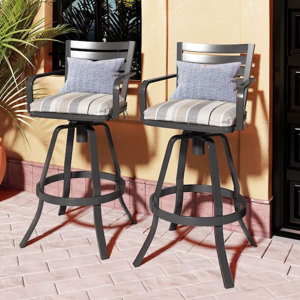 Outdoor aluminium deals bar stools