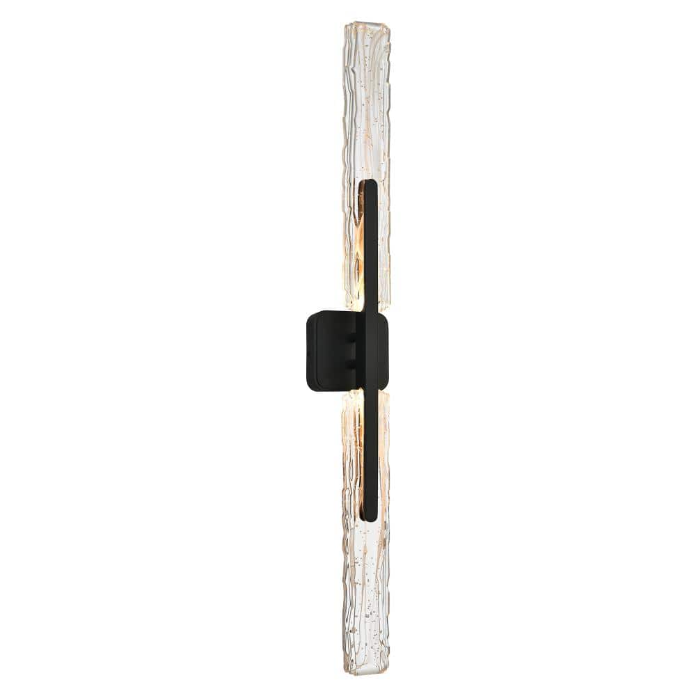 Curva Integrated LED 36in Sand Black Indoor-Outdoor Wall Light with Handcrafted Glass price history on PriceWatchPro