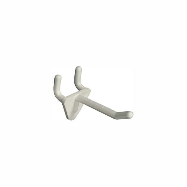 Azar Displays 2 in. White Glass Filled Nylon Hook (50-Pack)
