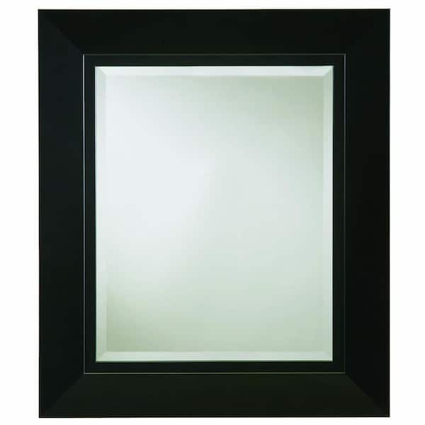 Glacier Bay Solace 23-1/2 in. L x 27-1/2 in. W Zen Mirror in Black