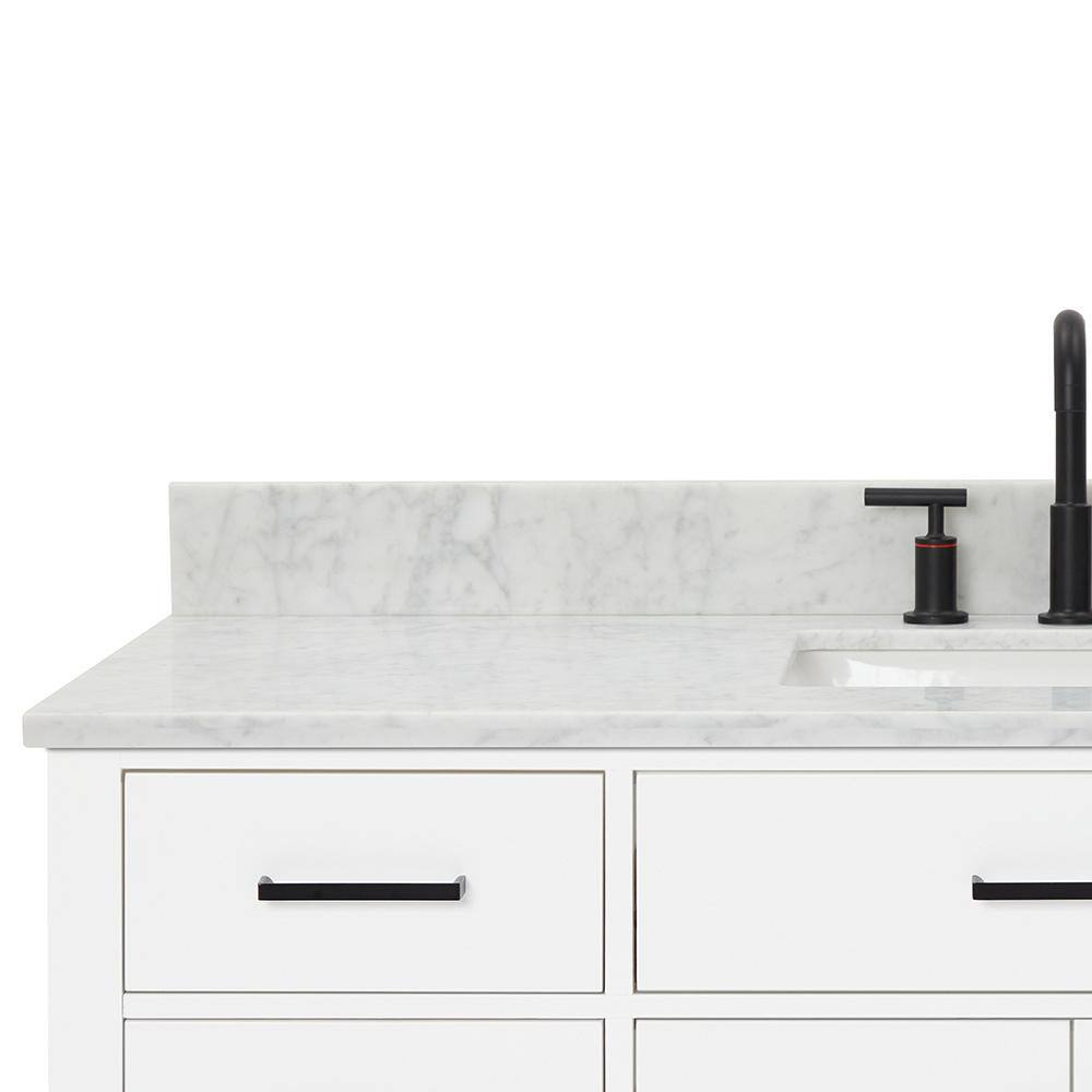Hepburn 55" White Freestanding Single Basin Vanity Set