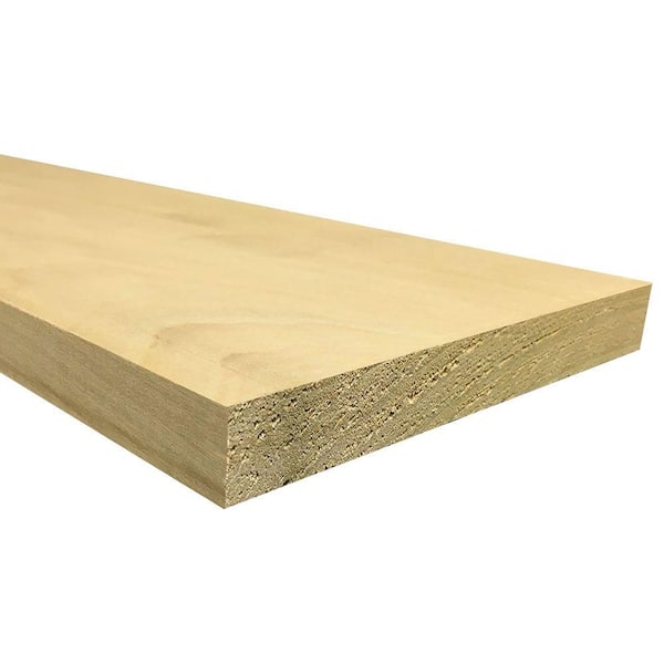 Weaber 1 in. x 6 in. x 8 ft. S4S Poplar Board 08342 - The Home Depot