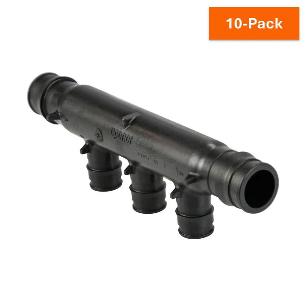 ProPEX 3/4 in. PEX-A Expansion Barb Engineered Polymer Open Multi-Port Tee with 1/2 in. Branches, 3-Outlets (10-Pack) price history on PriceWatchPro