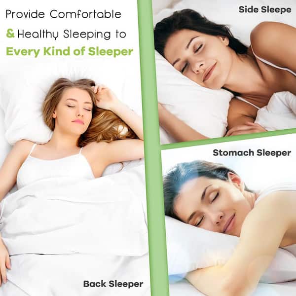 Bed Pillows Standard Size Set of 4 Pack Pillow for Sleeping Medium Soft  Supporti