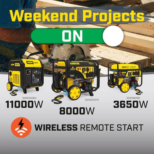 Champion Power Equipment 11000-Watt Wireless Remote Start Gasoline