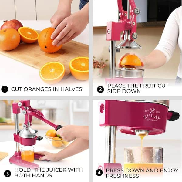 Zulay Kitchen Cast Iron Manual Citrus Juicer Z-4079 - The Home Depot