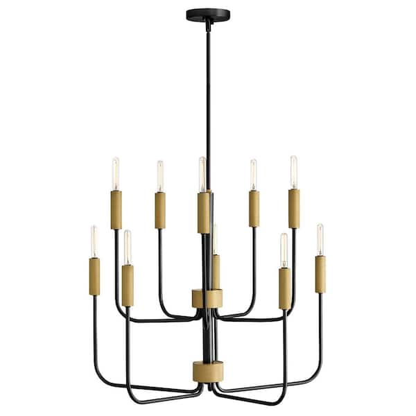 LARK Austen 10-Light Black Chandelier