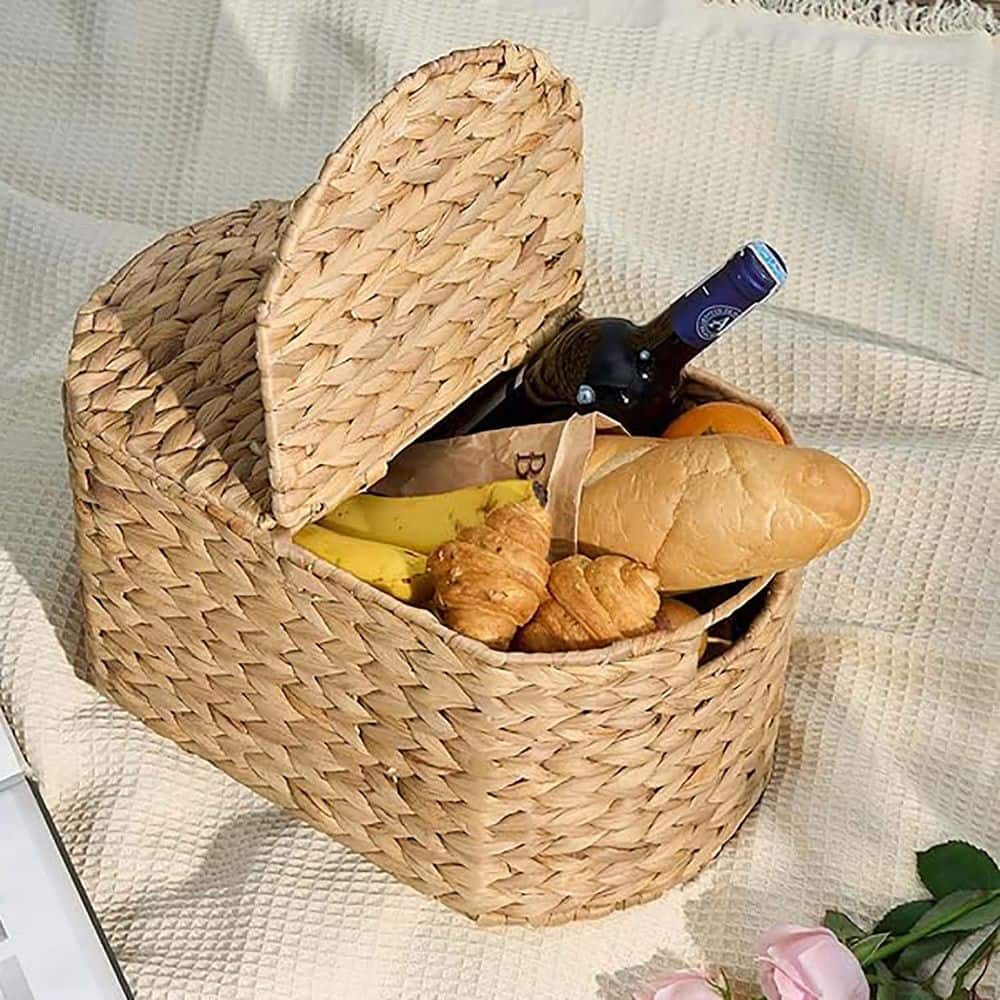 Brown 10.2 in. W x 8.3 in. H Composite Decorative Basket, Country Vintage P
