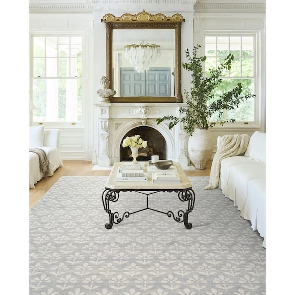 Nabela Noor Home Maya Global Sky Blue 2 ft. x 7 ft. Machine Woven Area Rug