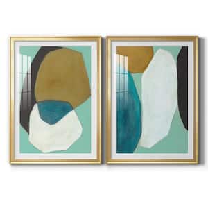 Boulder I by Wexford Homes 2 Pieces Framed Abstract Paper Art Print 30.5 in. x 42.5 in. . .