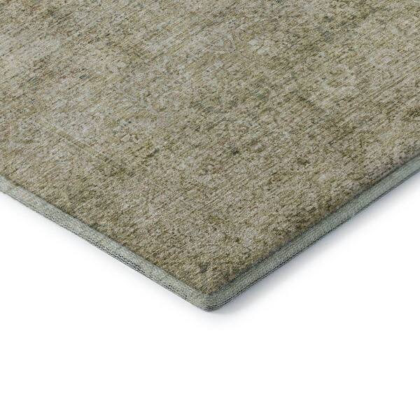 Mayfield Premium Machine Washable Abstract AMF2103 Sage 3 ft. x 5 ft. Area Rug