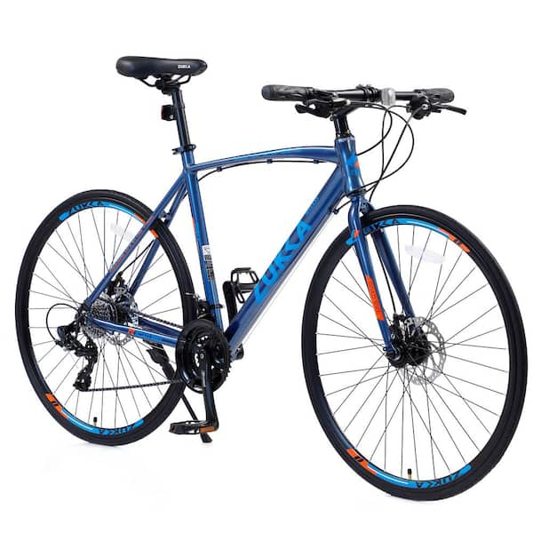 28 in. Adults Mountain Bike 24-Speed Aluminum Hybrid bike with 