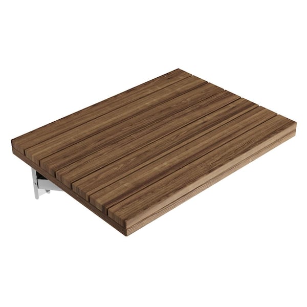 Shoren 12.6 in. Teak Wall Mounted Shower Seat