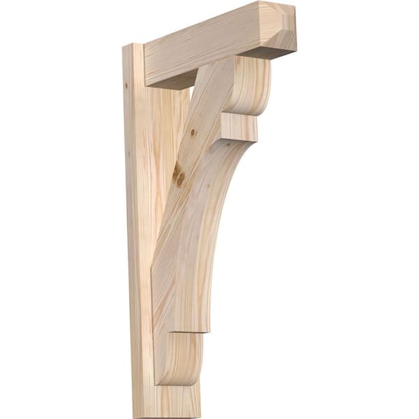Ekena Millwork 6 in. x 30 in. x 18 in. Douglas Fir Olympic Craftsman Smooth Outlooker