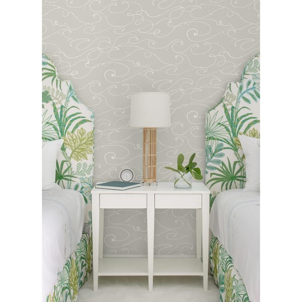 Kuroshio Grey Ocean Wave Matte Paper Pre-Pasted Wallpaper