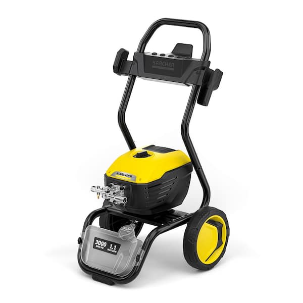K 3000 E Cold Water Electric Pressure Washer 3000 PSI 1.1 GPM High-Performance Cleaning for Heavy-Duty Home Restoration