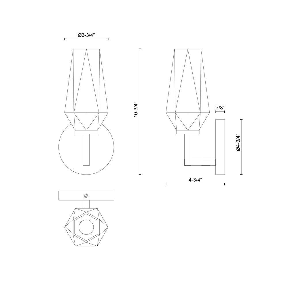 Krysta 20.5" Brushed Gold and Opal Glass Vanity Light