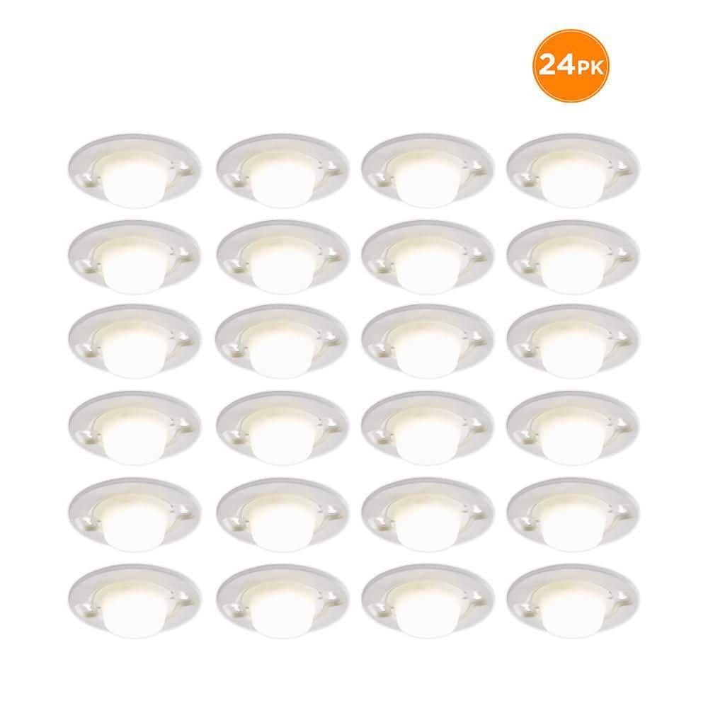 5 in. Closet Utility Light Lampholder Wall Switch Controlled LED Flush Mount 650LM 7W Bright White 4000K (24-Pack) price history on PriceWatchPro