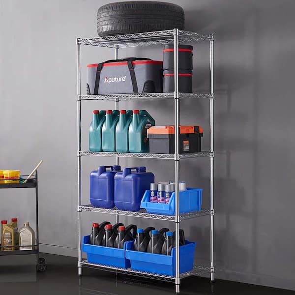 Anouar 17.25'' W Shelving Unit with Wheels