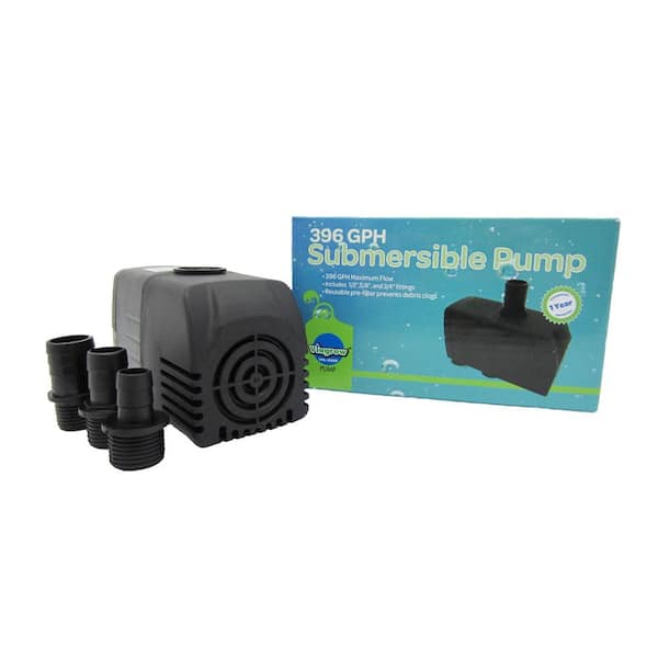 Viagrow 396 GHP Hydroponic, Fountain and Pond Submersible Pump