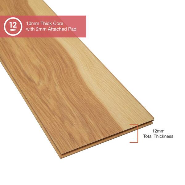 Pergo Outlast+ Arden Blonde Hickory 12 mm T x 6.1 in. W Waterproof Laminate Wood Flooring (16.1 sqft/case)