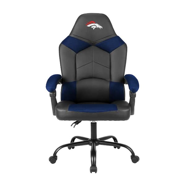 IMPERIAL Denver Broncos Black Polyurethane Oversized Office Chair with Reclining Back