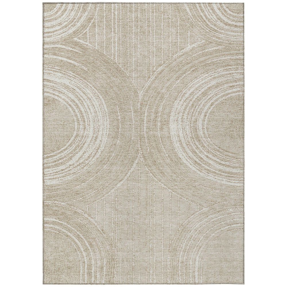 Chantille Machine Washable Indoor/Outdoor Abstract ACN2380 Beige 8 ft. x 10 ft. Area Rug price history on PriceWatchPro