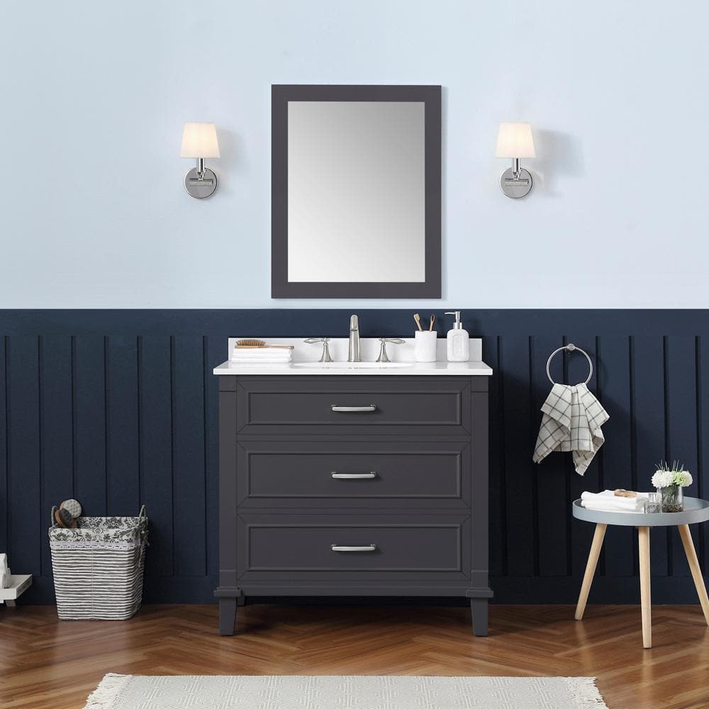 Home Decorators Collection Pinestream 36 In W X 22 In D X 345 In H Single Sink Bath Vanity 