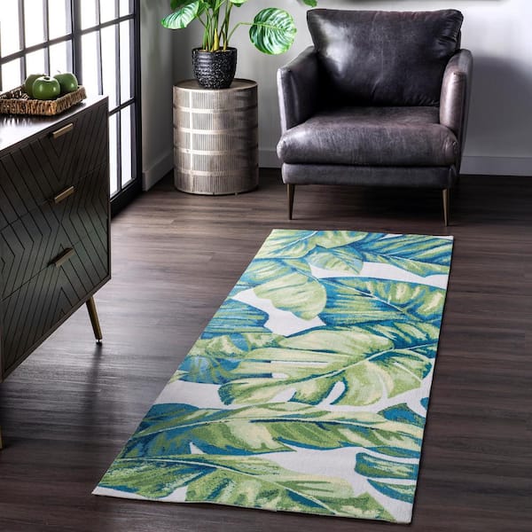 Lisa Floral Multicolor 3 ft. x 8 ft. Indoor/Outdoor Runner Rug