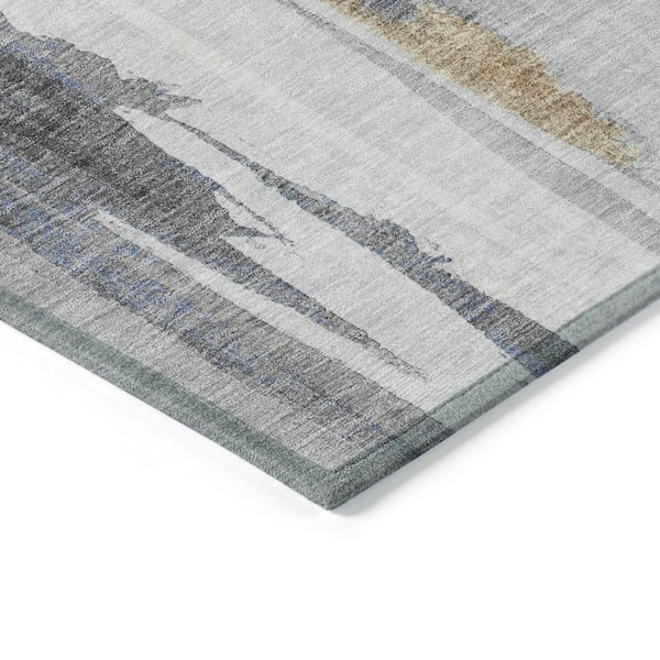Chantille Machine Washable Indoor/Outdoor Abstract ACN1979 Navy 2 ft. 3 in. x 7 ft. 6 in. Runner Rug