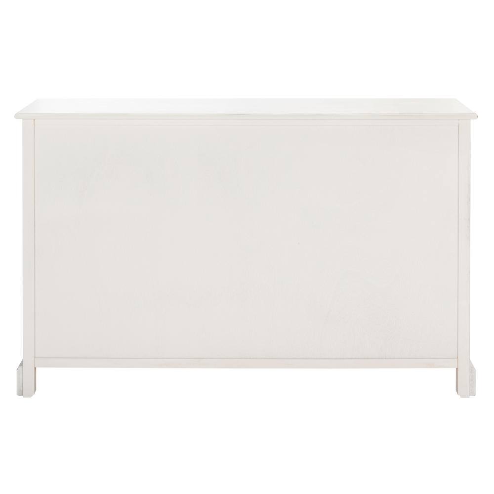Adiland Distressed White 2-Door 3-Drawer Console Table