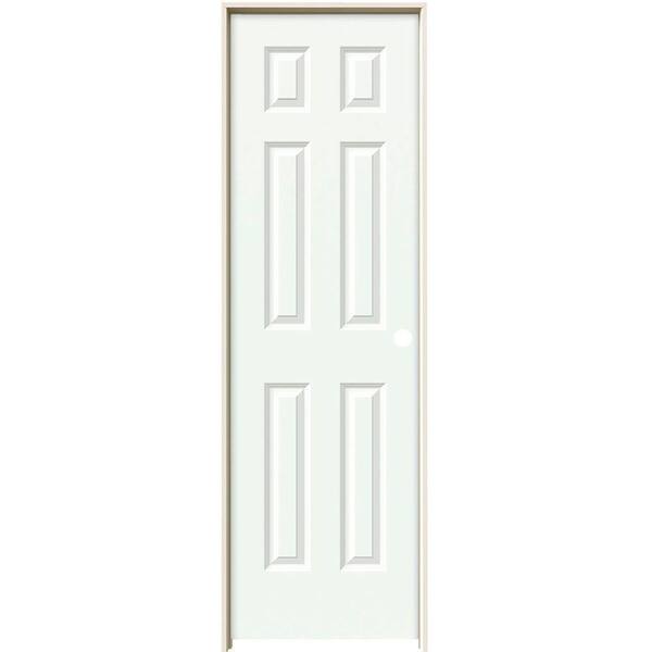 JELD-WEN 24 in. x 80 in. Colonist White Painted Left-Hand Smooth Molded Composite Single Prehung Interior Door