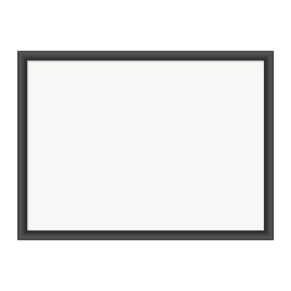 Magnetic Black Wood Frame Dry Erase Whiteboard 24" x 18"