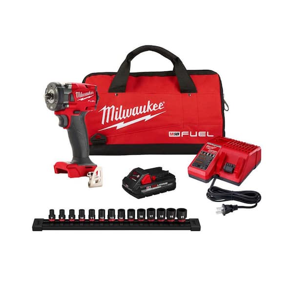 Milwaukee M18 FUEL GEN-3 18V Lithium-Ion Brushless Cordless 1/2 in. Compact  Impact Wrench with Friction Ring (Tool-Only) 2855-20 - The Home Depot