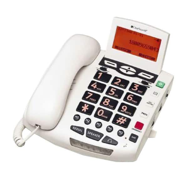 ClearSounds Big Button Amplified Speakerphone - White