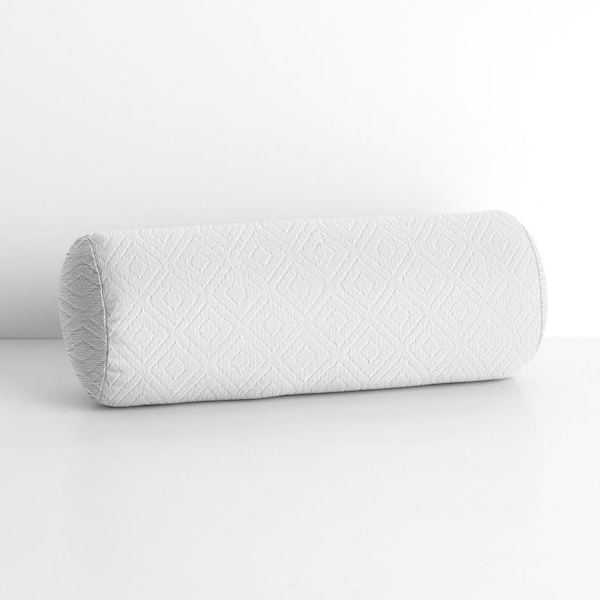 SORRA HOME Sunbrella Retain Snow Rectangle Outdoor Bolster Pillow
