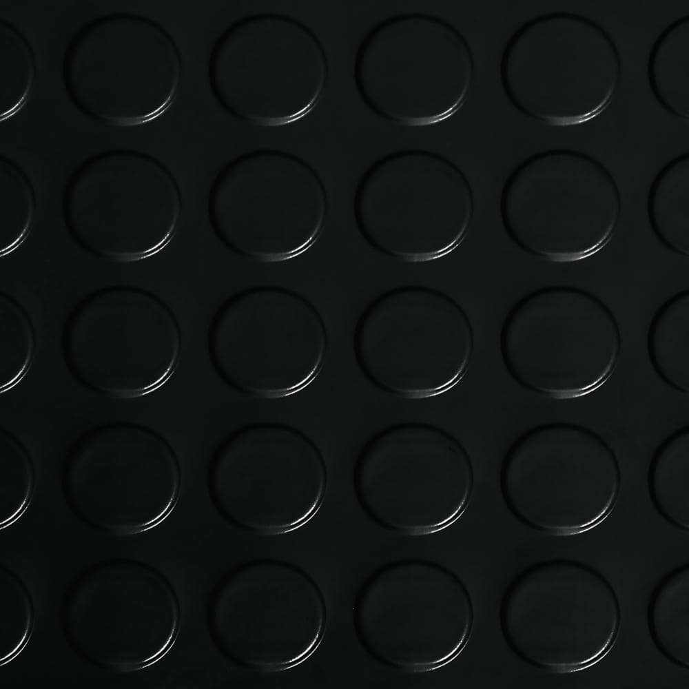 GFloor Coin 5 ft. x 10 ft. Midnight Black Commercial Grade Vinyl