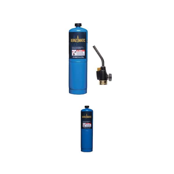 Utility Torch Kit with (2) 14.1 oz. Propane Cylinders and Adjustable Flame (2-Piece)