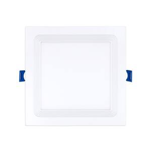 6 in. Adjustable CCT Canless Square Shallow Ceiling IC Rated Remodel/New Construction Baffled Recessed Light Kit
