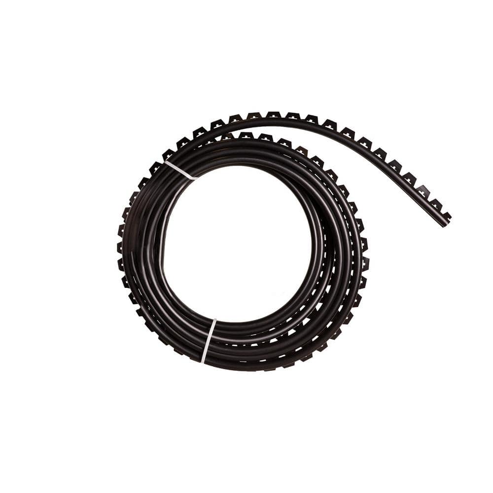Black Recycled Plastic No-Dig Garden Edging with Stakes